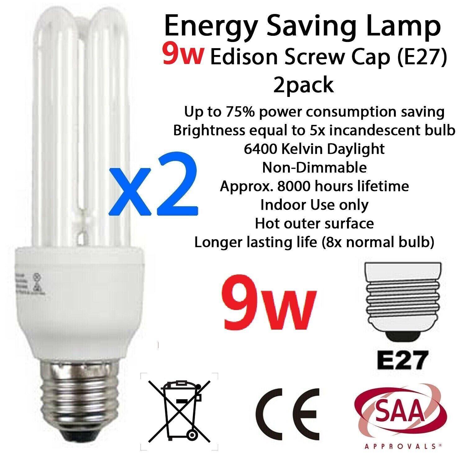 Wholesales 2X Bulb Globe Light Screw E27 Energy Saving Lamp 9w 11w 13w 18w 20w - BESTA